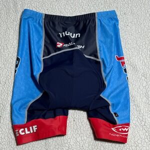 JL Racing Philadelphia Mens XXL Cycling Shorts Padded Blue Red Clif Bar Nuun NWT